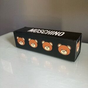 Moschino Black Box with Brown Teddy Bear Design